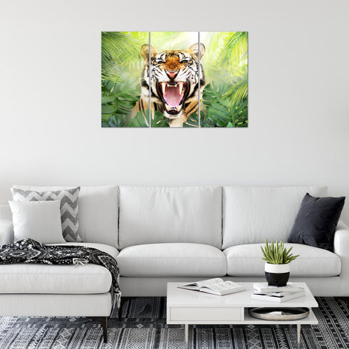 Wandbilder Wohnzimmer XXL Tieger Abstrakt Moderne Bilder Tiere